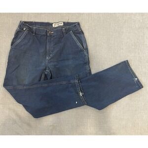 Carhartt FR CARGO Jeans Mens 36x30 Fit Blue Cat 2 NFPA 2112 Carpenter Work Pants